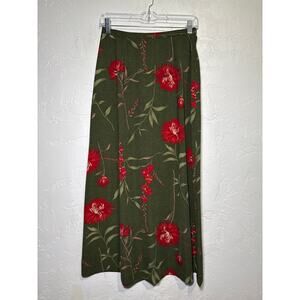 Vintage Kathie Lee floral mdi skirt womens 6 peasant cottagecore prairie fairy